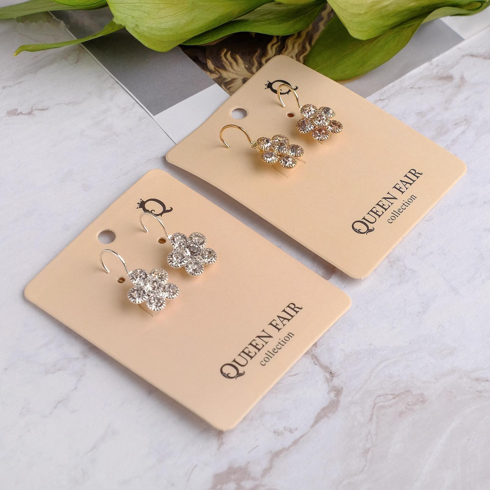 Серьги со стразами 