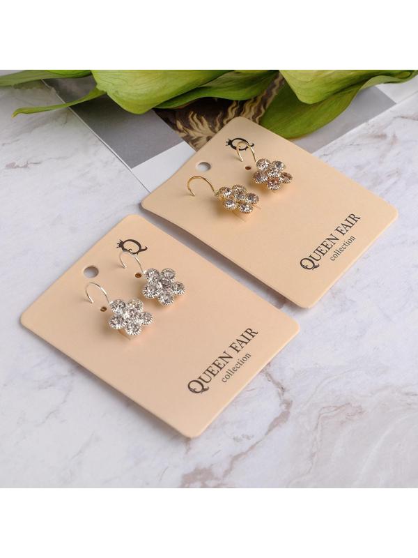 Серьги со стразами 