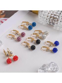 Серьги со стразами 