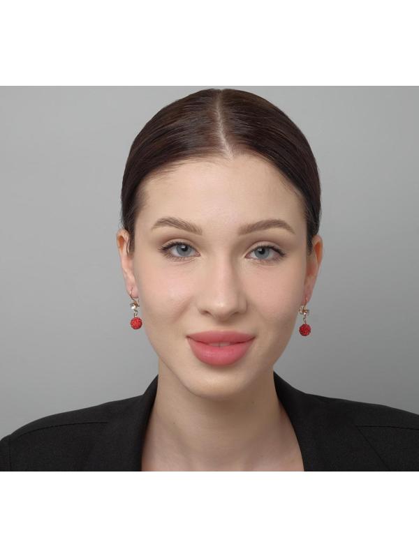 Серьги со стразами 