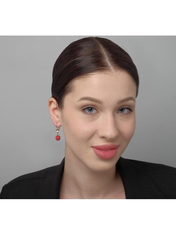 Серьги со стразами 