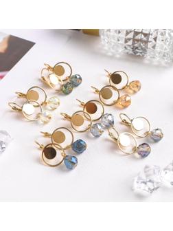 Серьги со стразами 