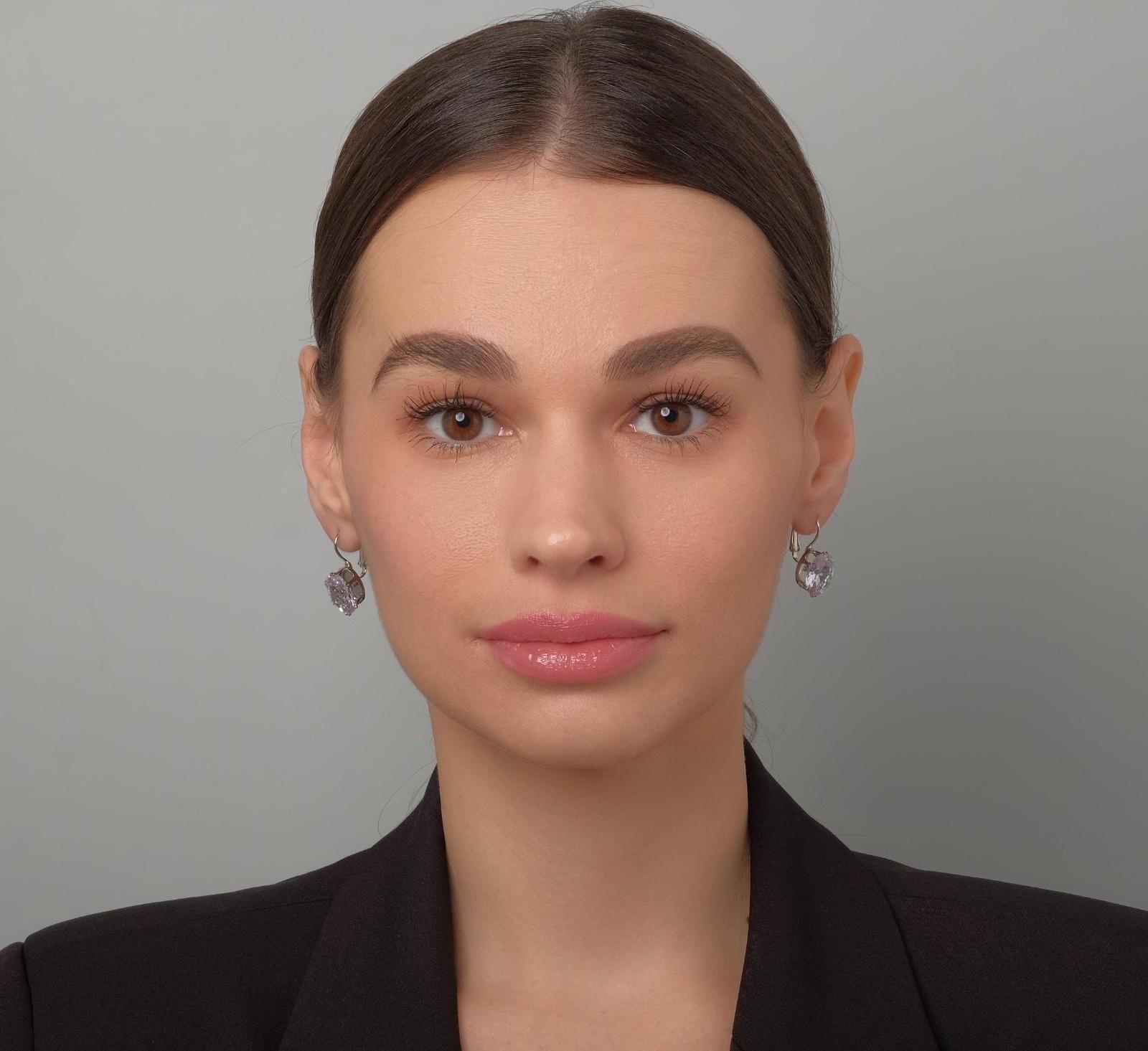 Серьги со стразами 