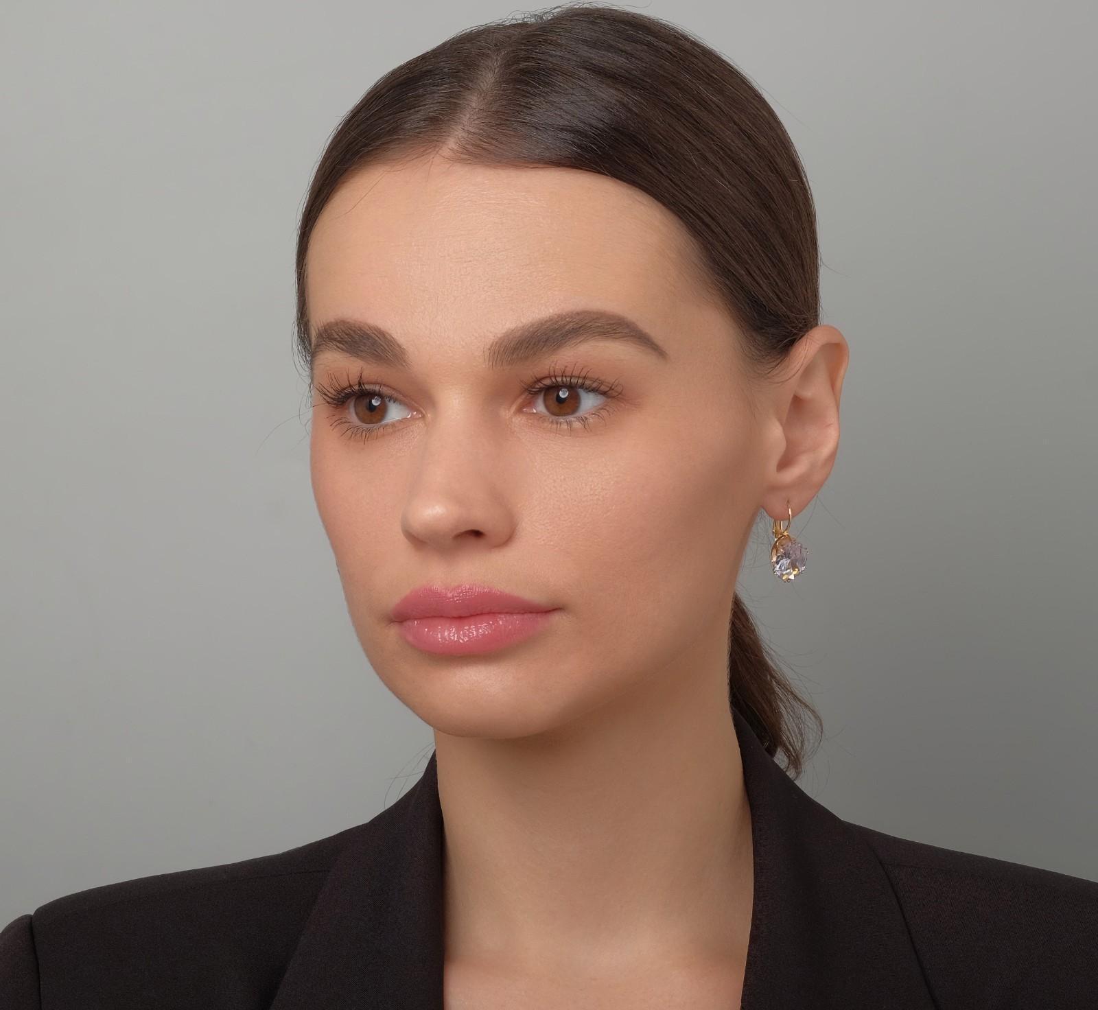 Серьги со стразами 