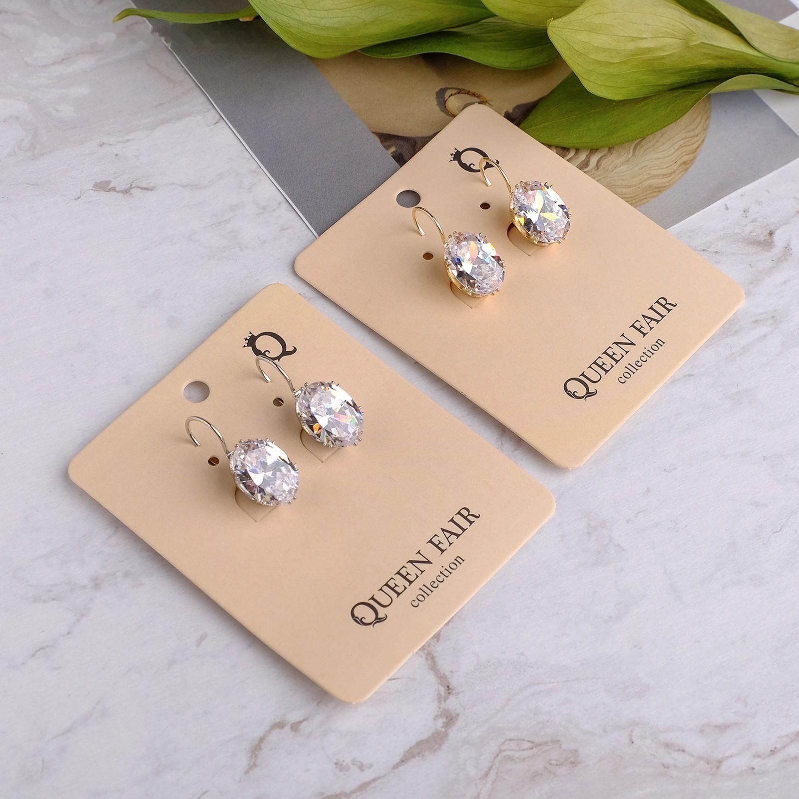 Серьги со стразами 