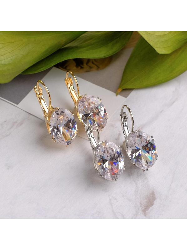 Серьги со стразами 