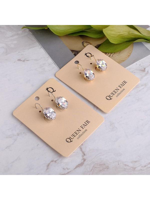 Серьги со стразами 