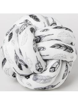 Подушка-узел «Пёрышки», 19 × 19 см