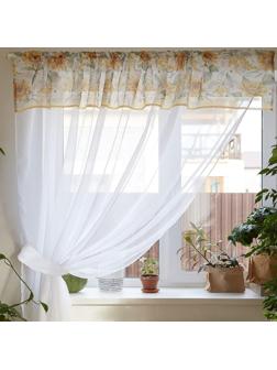 Тюль с подхватом и ламбрекеном 