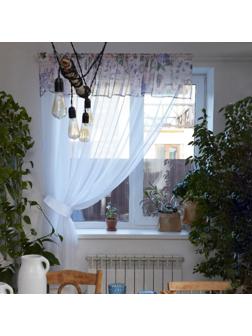 Тюль с подхватом и ламбрекеном 