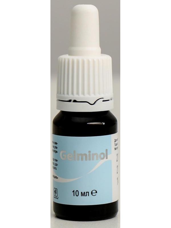 Противопаразитарный комплекс натуральный Gelminol, капли 10 мл + саше 5 х 5 г
