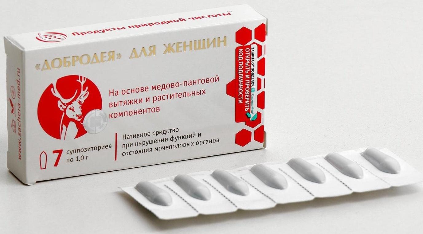 Средства косметические для интимной гигиены «Добродея» для женщин, от эрозии и кандидоза №7 *1,0 г