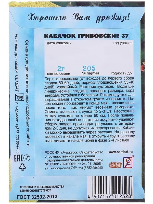 Семена Кабачок 