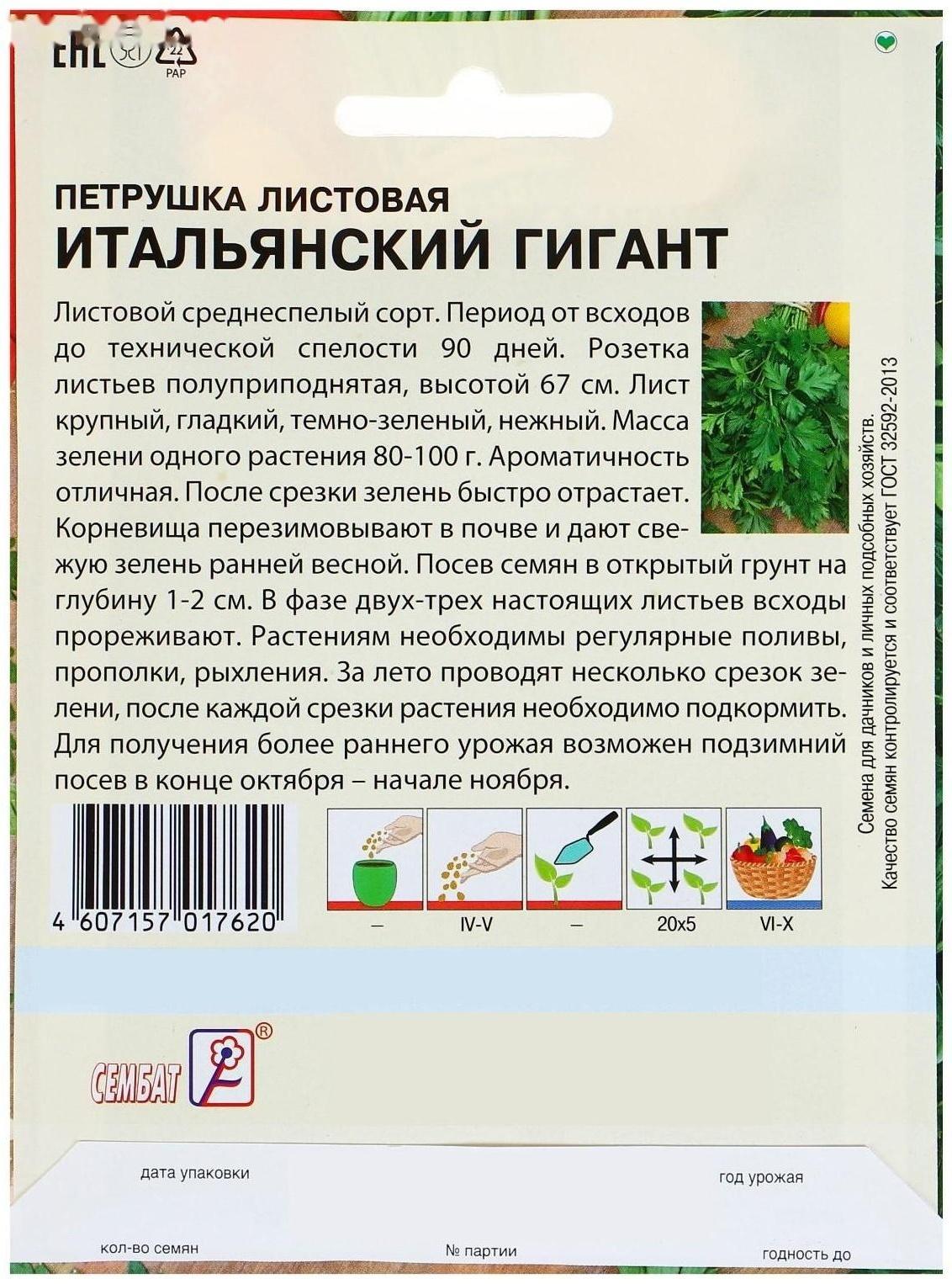 Семена ХХХL Петрушка 