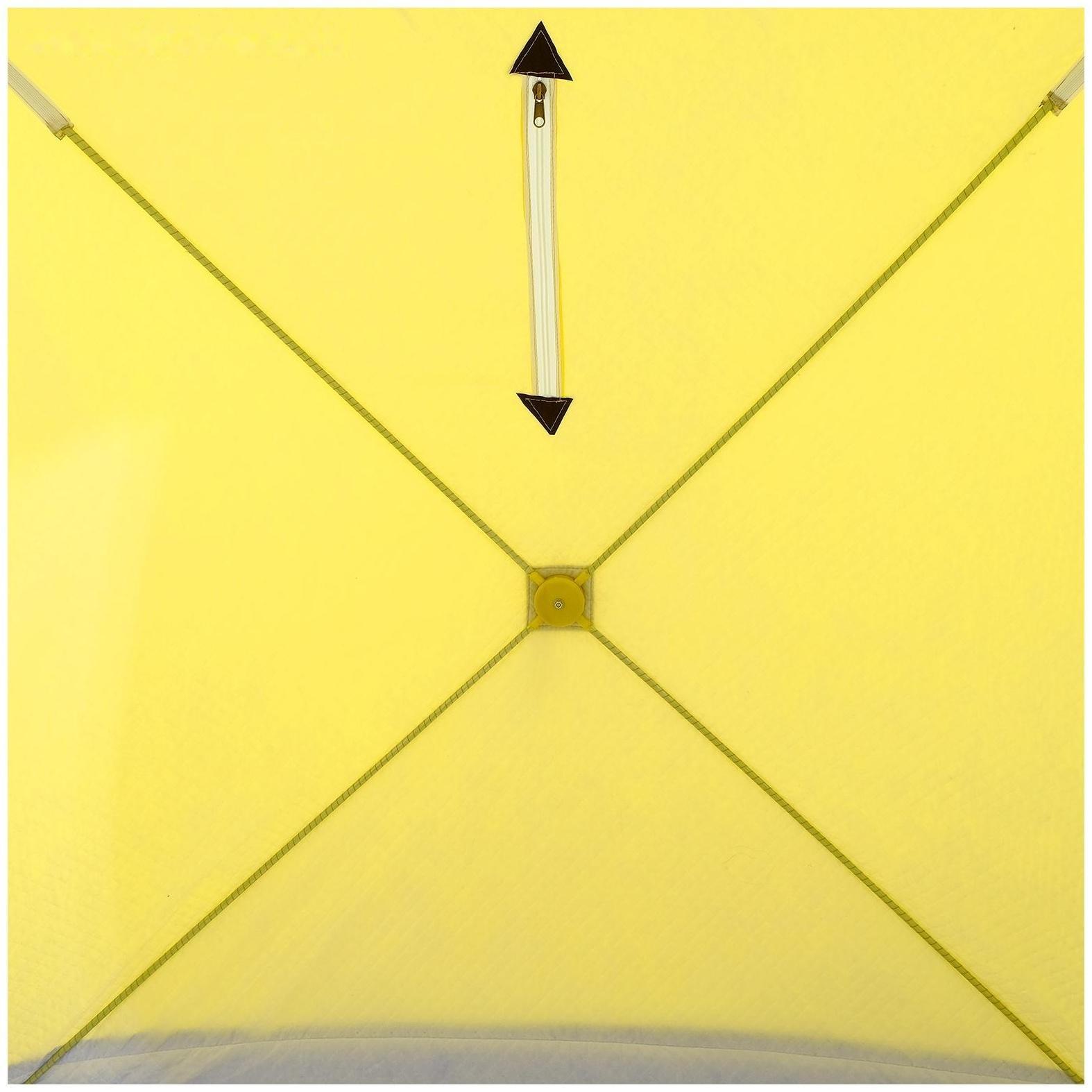 Палатка зимняя «КУБ», 3-местная, трёхслойная, дышащая