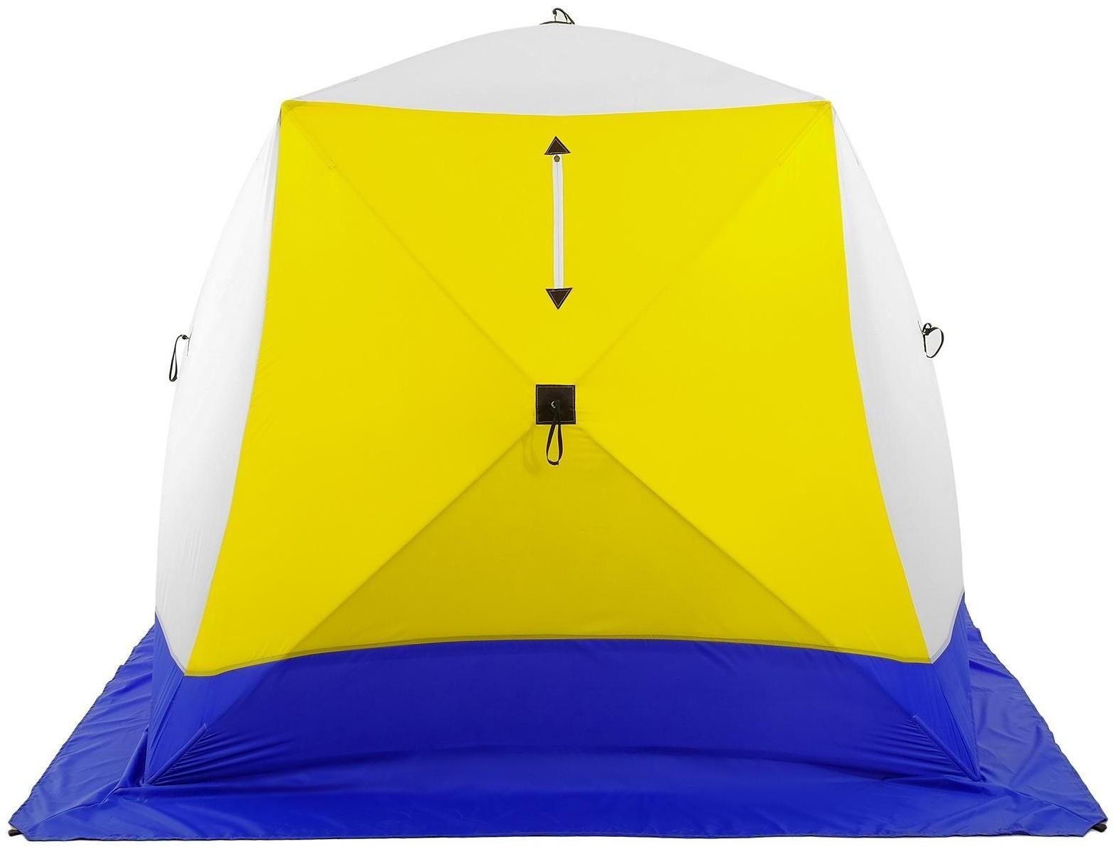 Палатка зимняя «КУБ», 3-местная, трёхслойная, дышащая