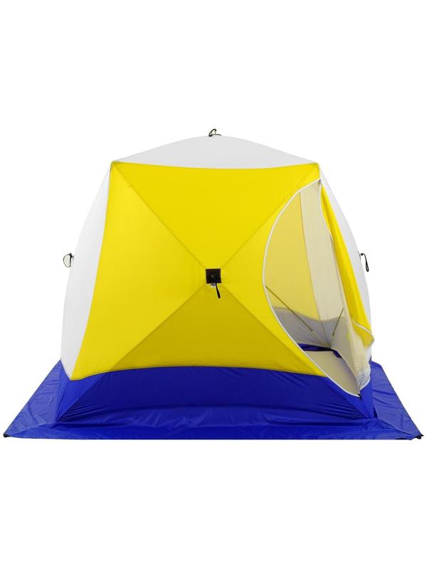 Палатка зимняя «КУБ», 3-местная, трёхслойная, дышащая