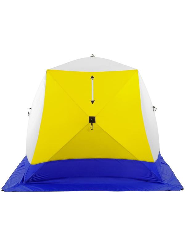 Палатка зимняя «КУБ», 3-местная, трёхслойная, дышащая