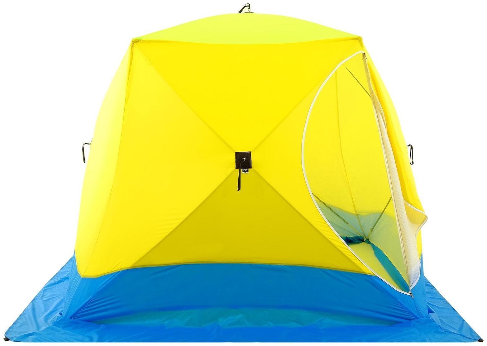 Палатка зимняя «КУБ» Long 3-местная, трёхслойная