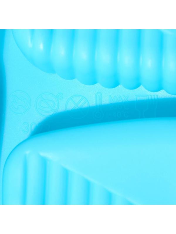 Форма для мороженого Доляна «Эскимо в глазури», 19,5×11×2,5 см, 4 ячейки, цвет МИКС