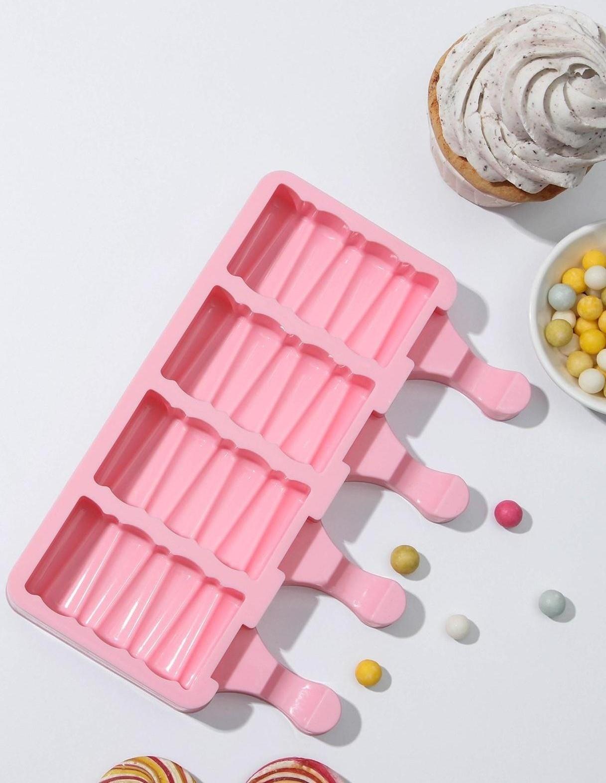 Форма для мороженого «Венеция», 18,5×12,5×2,3 см, 4 ячейки (6,9×3,7 см), цвет МИКС