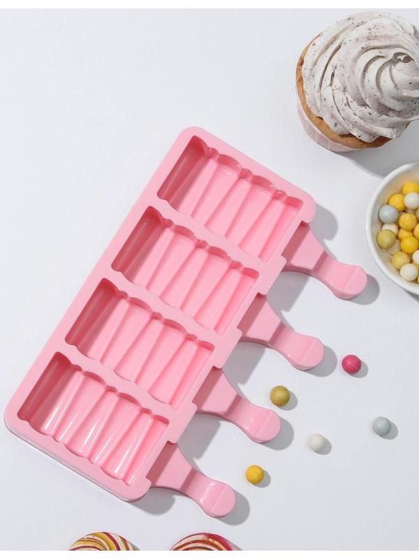 Форма для мороженого «Венеция», 18,5×12,5×2,3 см, 4 ячейки (6,9×3,7 см), цвет МИКС