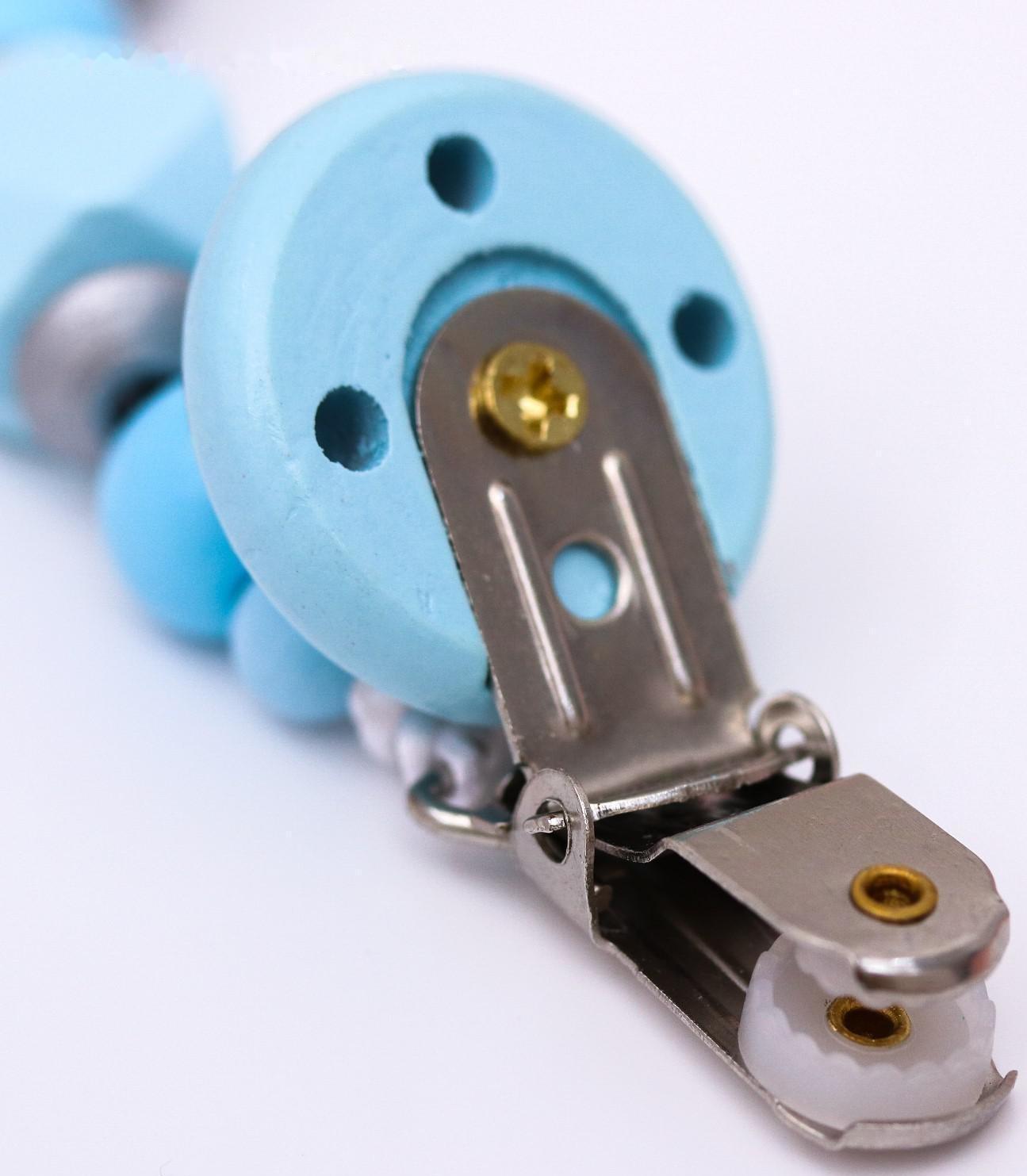 Подарочный набор: держатель для соски-пустышки и грызунок-прорезыватель «Малыш»