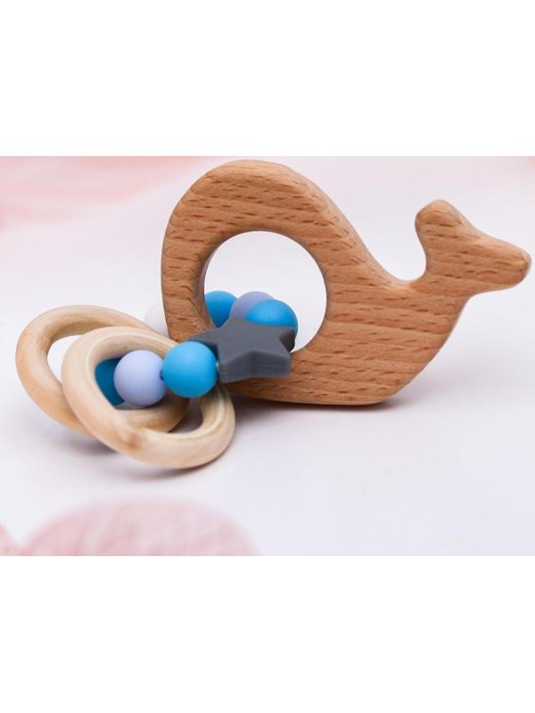 Подарочный набор: держатель для соски-пустышки и грызунок-прорезыватель «Малыш»