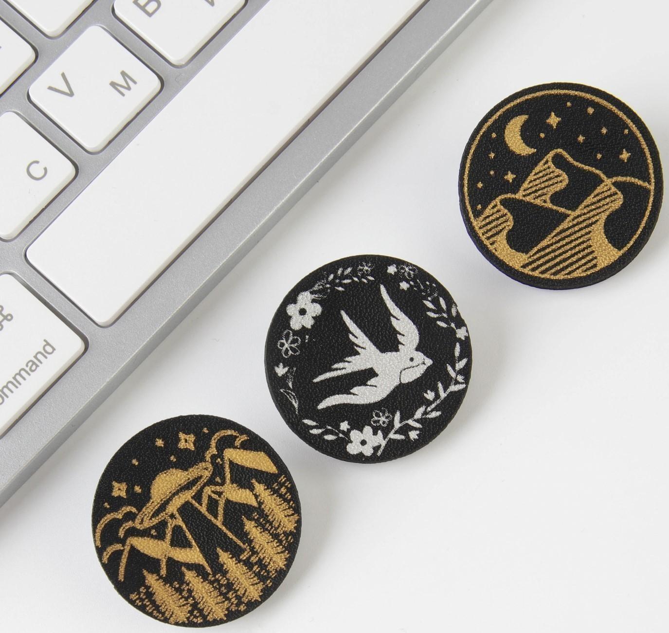 Значок из экокожи «Звери», МИКС 7 х 9 см