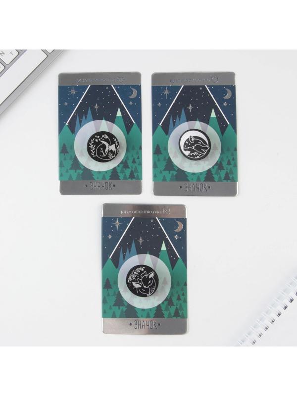 Значок из экокожи «Звери», МИКС 7 х 9 см