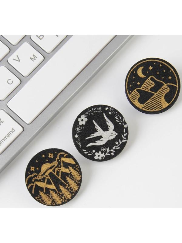 Значок из экокожи «Звери», МИКС 7 х 9 см