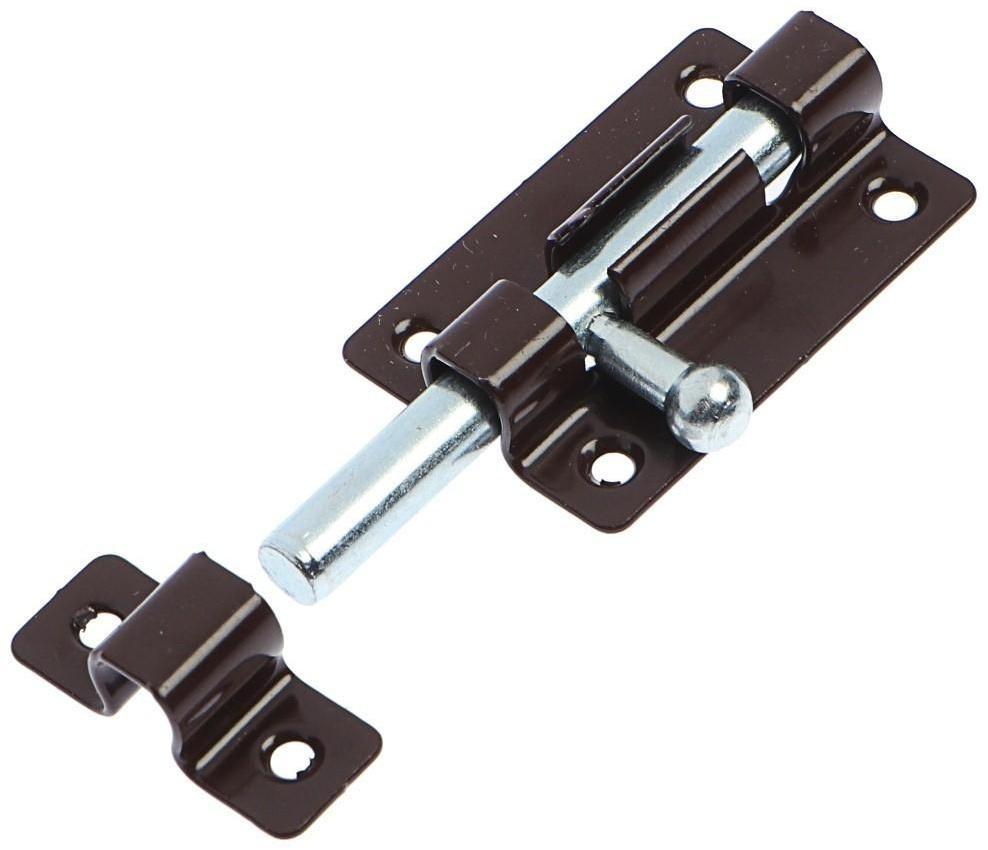 Задвижка накладная ЗТ5 полимер, коричневый, 150 шт.