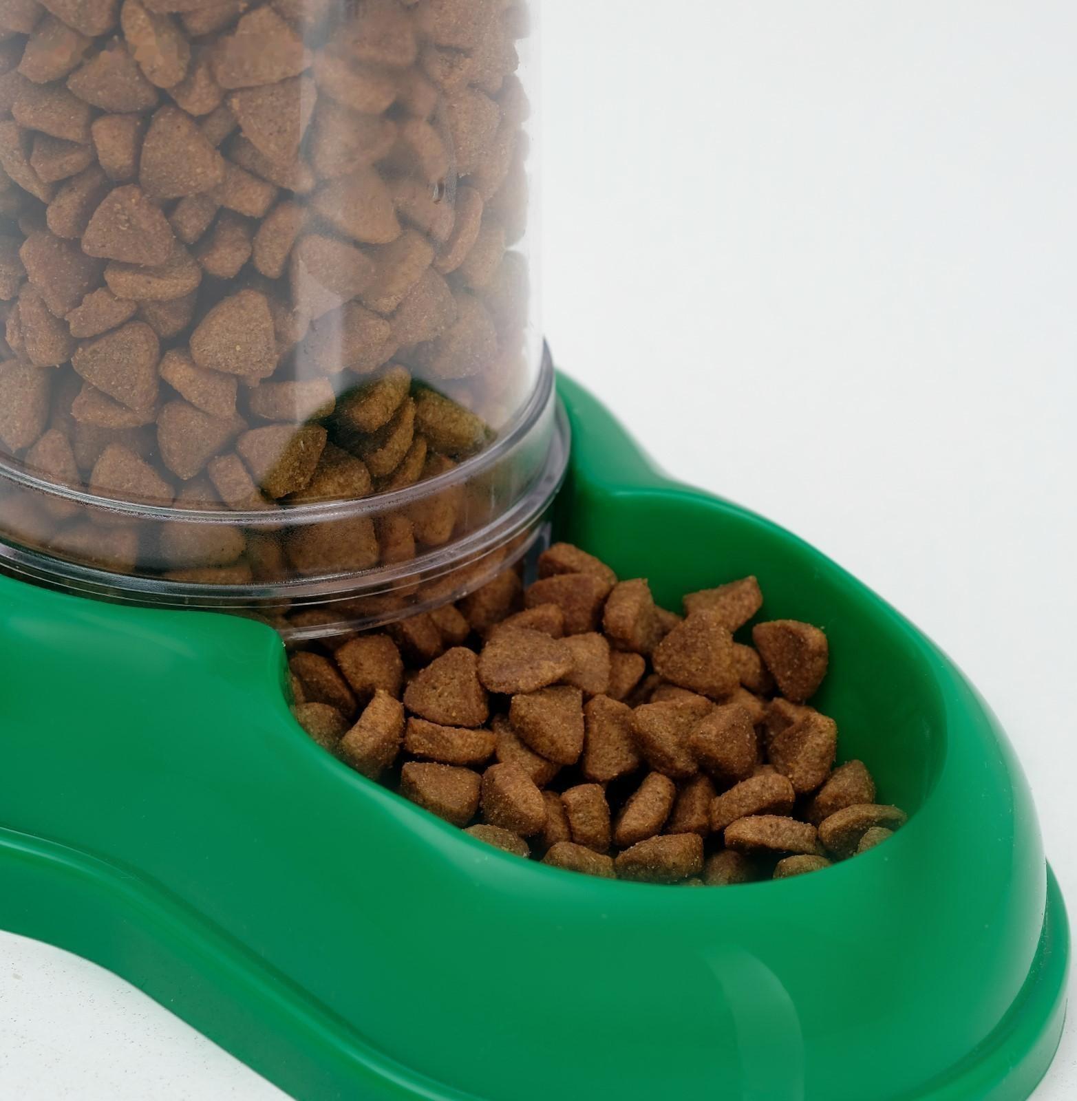 Автопоилка-автокормушка, зеленая, 0,6 л.