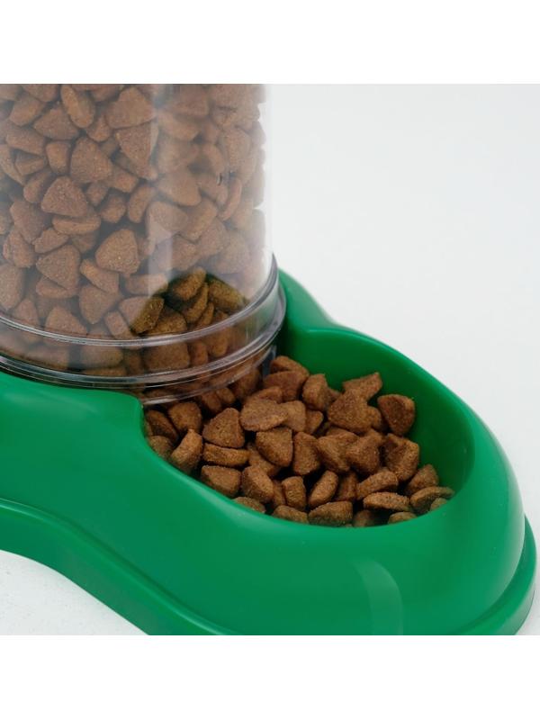 Автопоилка-автокормушка, зеленая, 0,6 л.