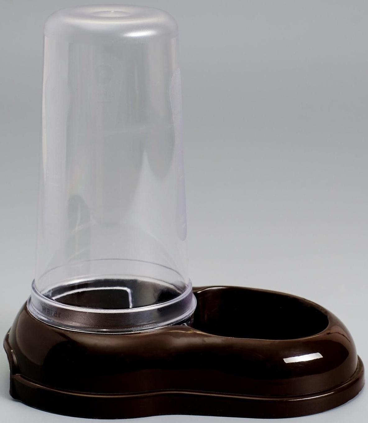 Автопоилка/автокормушка 0,6 л, шоколадная