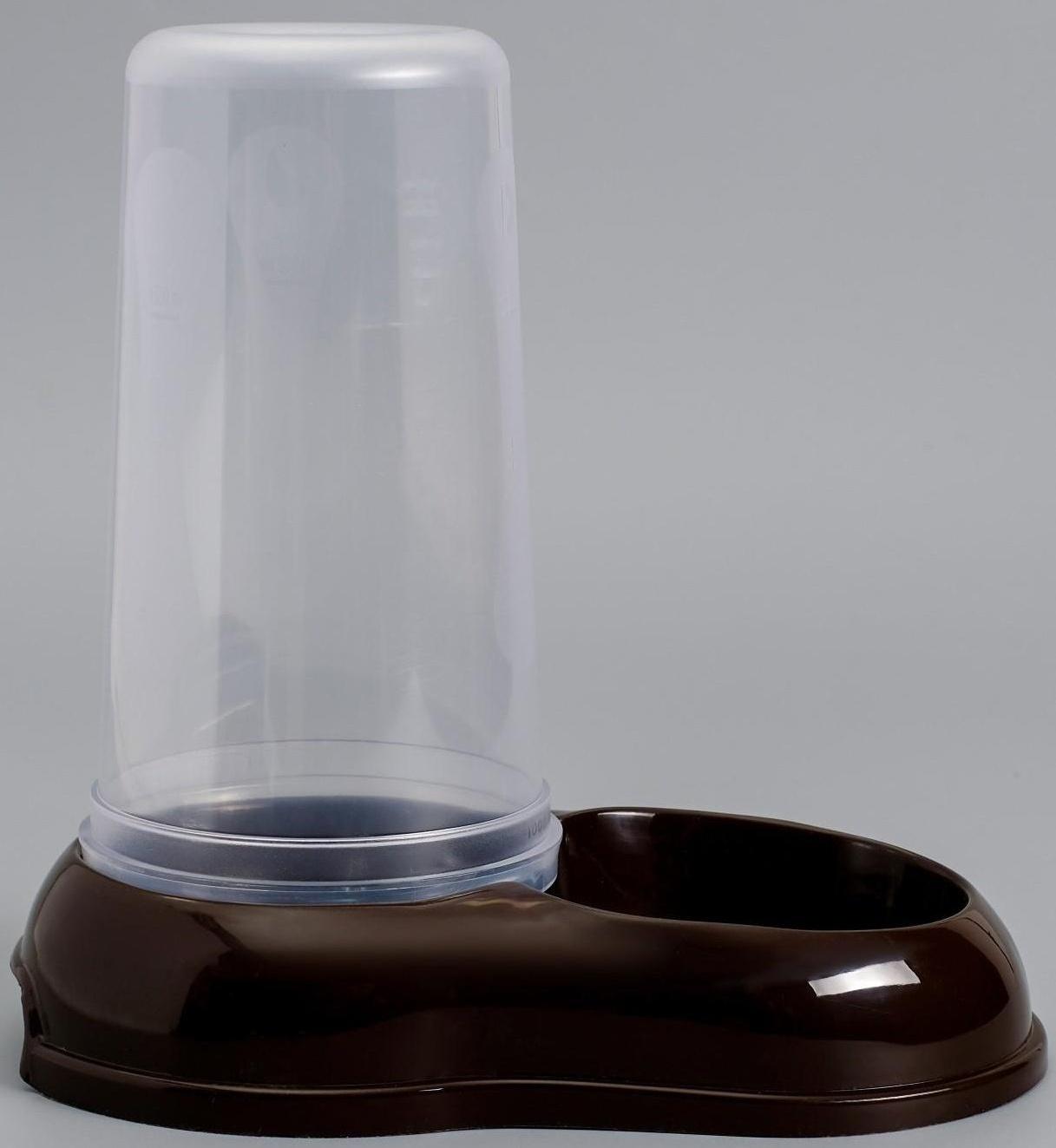 Автопоилка-автокормушка, шоколадная, 1,5 л.