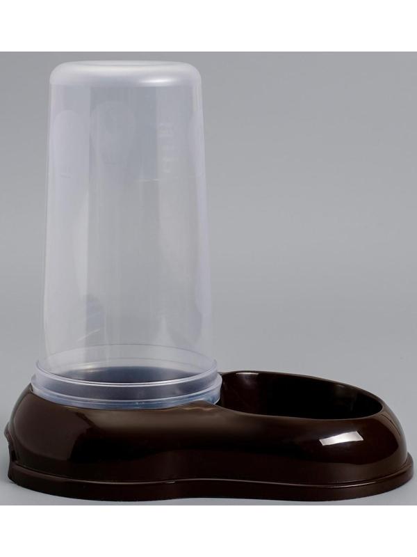 Автопоилка-автокормушка, шоколадная, 1,5 л.