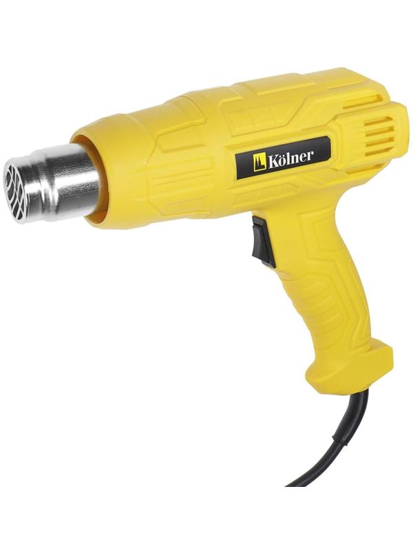 Фен технический Kolner KHG 1800, 1800 Вт, 300/500 л/мин, 300/500 С°, набор насадок