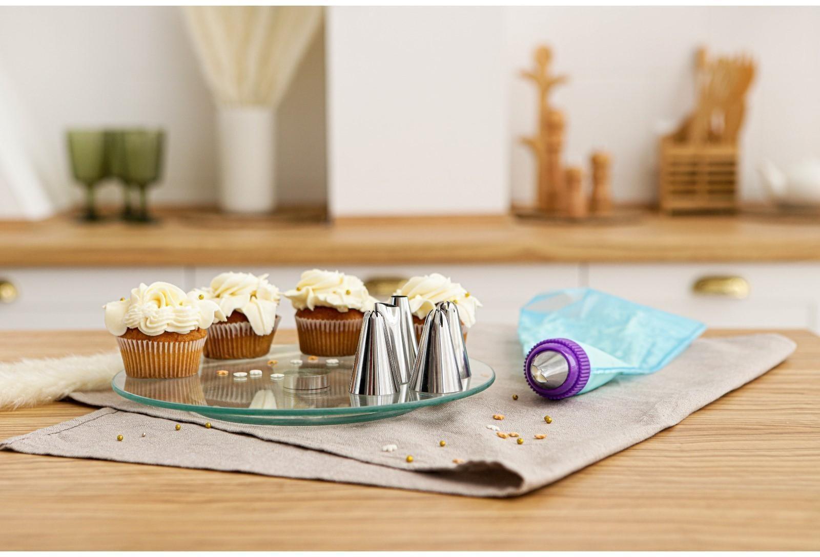 Набор кондитерский, 8 предметов: мешок, адаптер, 6 насадок d=3 см