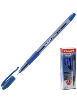 Ручка шариковая Luxor Spark ll, узел 0.7 мм, грип, синяя