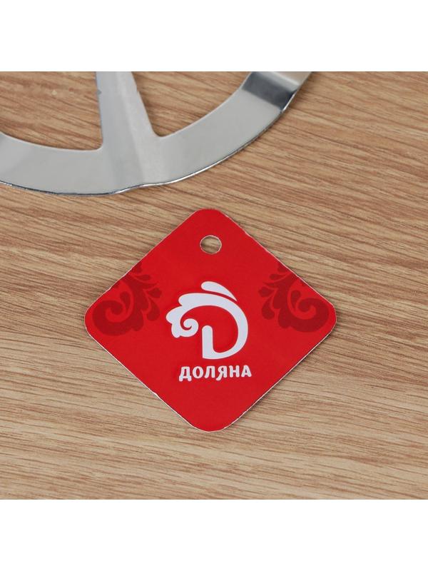 Подставка на конфорки для газовой плиты Доляна, d=13,5 см, цвет хромированный