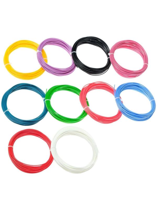 Комплект 3Д ручка с дисплеем голубая + пластик ABS 10 цветов по 10 метров