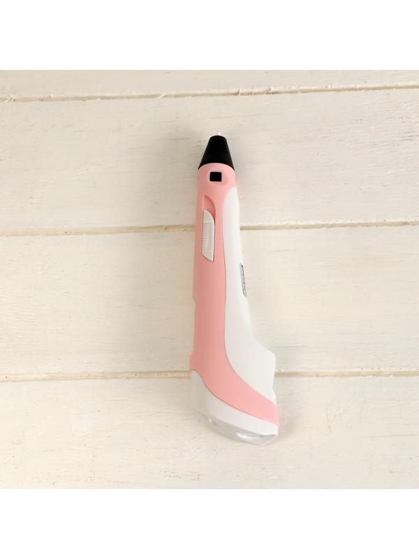 Комплект 3Д ручка с дисплеем розовая + пластик ABS 10 цветов по 10 метров