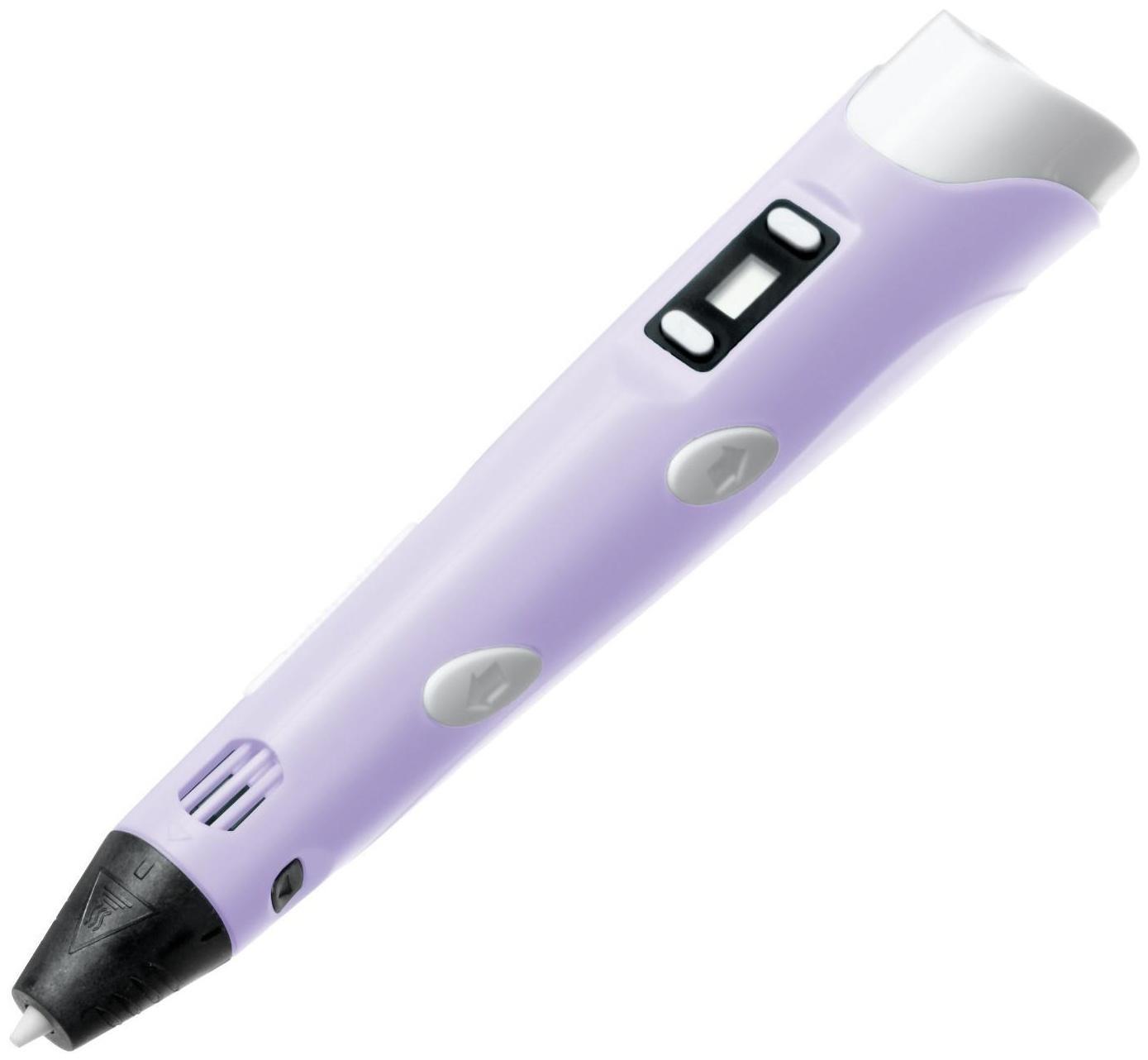 Комплект 3Д ручка NIT-PEN2 фиолетовая + пластик ABS 10 цветов по 10 метров