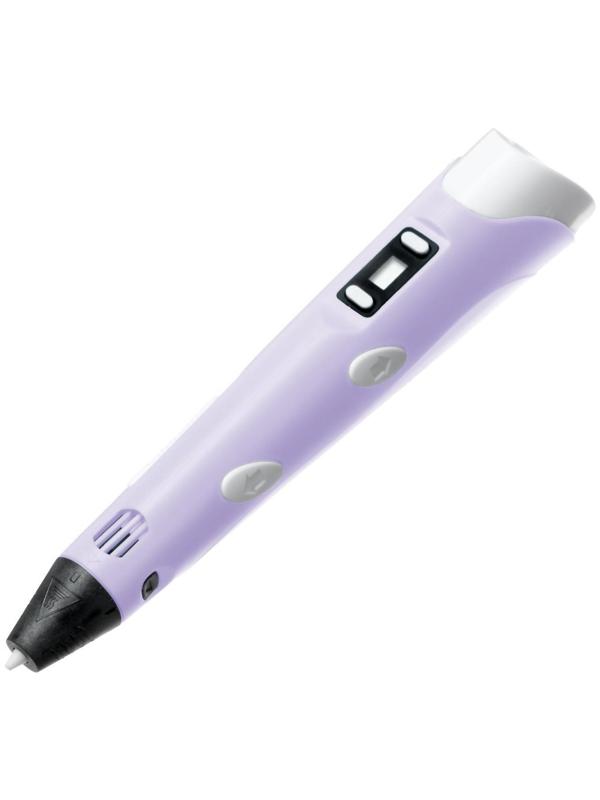 Комплект 3Д ручка NIT-PEN2 фиолетовая + пластик ABS 10 цветов по 10 метров