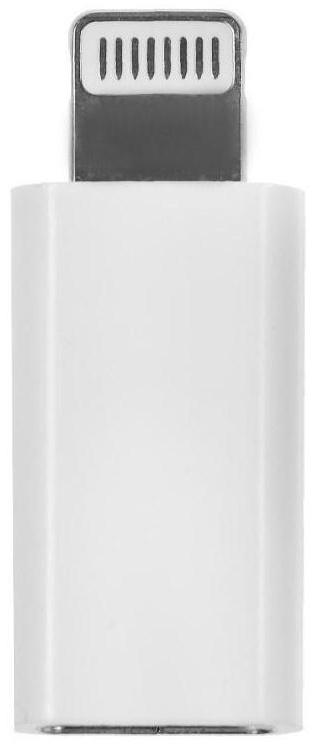 Переходник LuazON LE-016, с Type-C на Lightning, 1 шт, белый