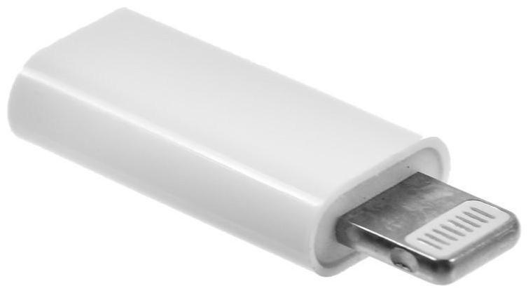 Переходник LuazON LE-016, с Type-C на Lightning, 1 шт, белый