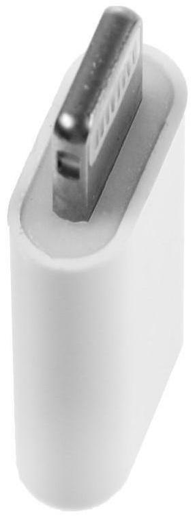 Переходник LuazON LE-016, с Type-C на Lightning, 1 шт, белый