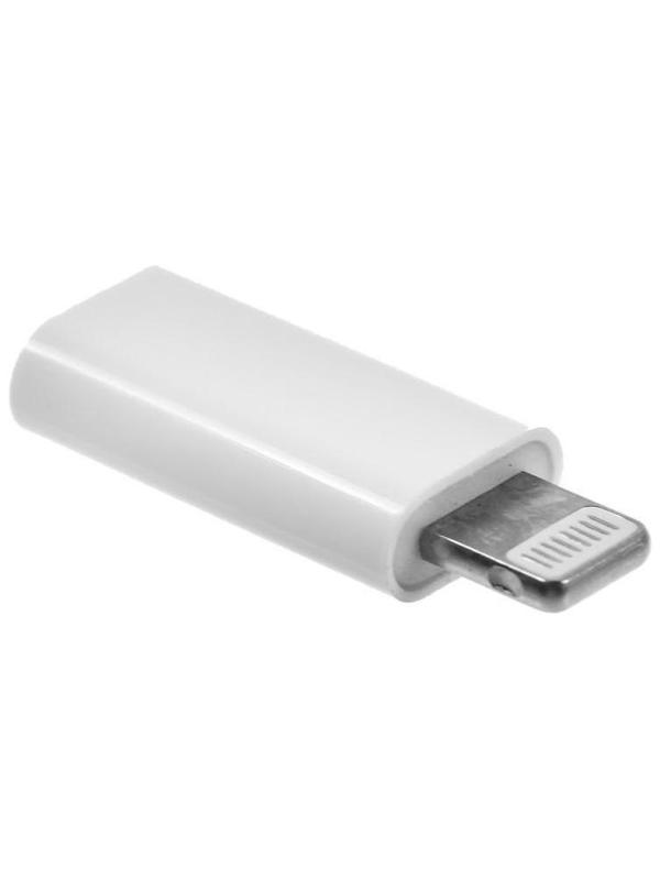 Переходник LuazON LE-016, с Type-C на Lightning, 1 шт, белый