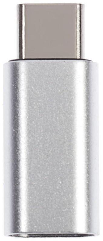 Переходник LuazON LE-017, с Lightning на Type-C, 1 шт, серебристый